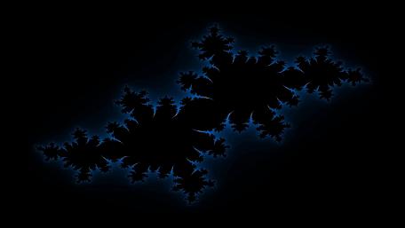 Blue fractal wallpaper