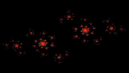 Red fractals wallpaper