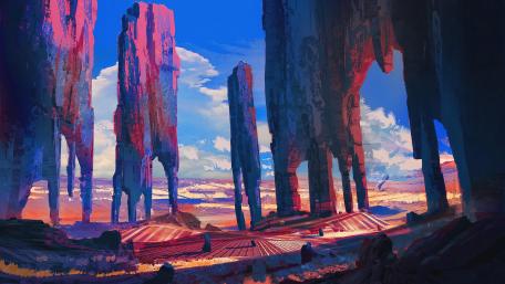 The pillars wallpaper