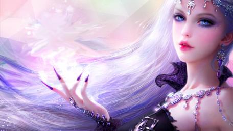 Fantasy witch wallpaper