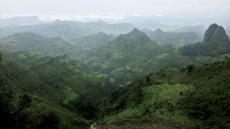 Lalibela mountains, Ethiopia wallpaper