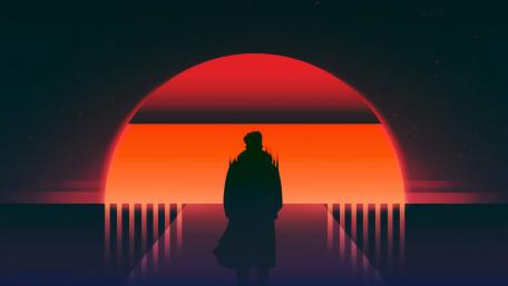 Walking away wallpaper