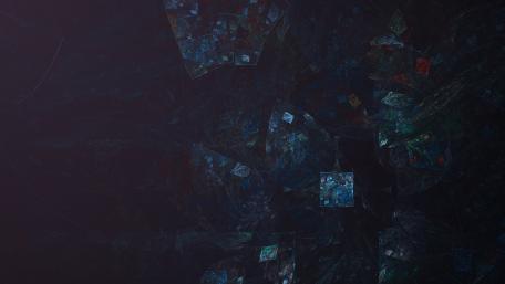 Mystical Fractal Nightscape wallpaper