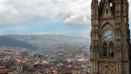 Tower of the Basilica of the National Vow (Ecuador) wallpaper