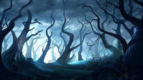 Creepy forest wallpaper