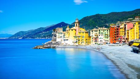 Camogli beach (Italy) wallpaper