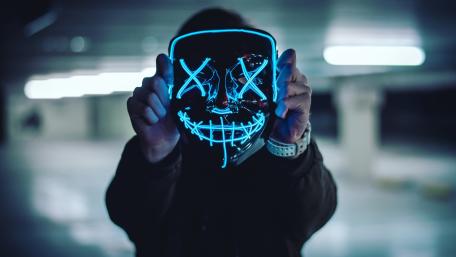 Neon Laughter in the Dark wallpaper