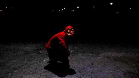 Masked Mischief in the Night wallpaper