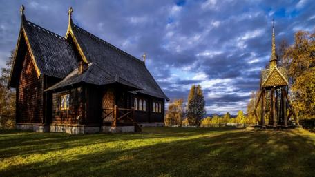 Kvikkjokk Church, Sweden wallpaper