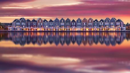Golden Hour at Houten, Holland wallpaper