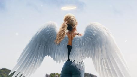 Angel girl wallpaper