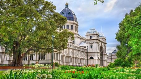 The Carlton Gardens and the Royal Exhibition Building wallpaper