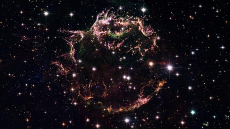 The Colourful Aftermath of a Violent Stellar Death wallpaper