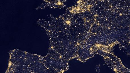 Night Lights of France 2014-2015 wallpaper