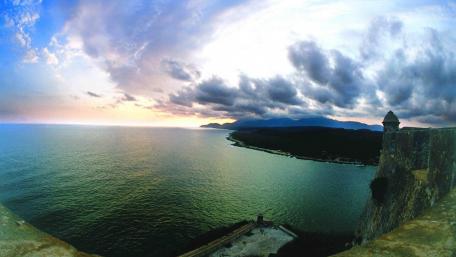 Fort Overlooking Bay In Santiago Cuba wallpaper