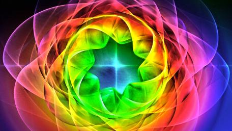 Vibrant Fractal Vortex Explosion in Symmetry wallpaper