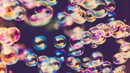 Colorful Bubbles in Abstract Formation wallpaper