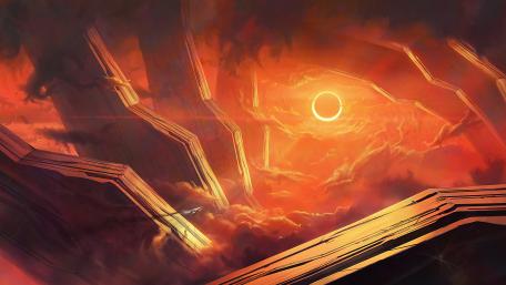 Searing Horizons of a Futuristic World wallpaper