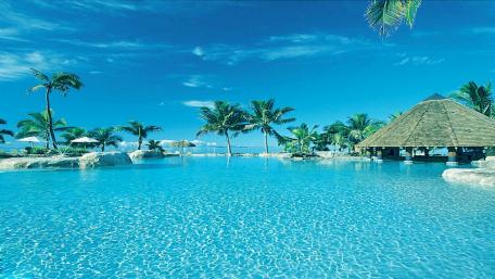 Tropical Oasis of Serenity wallpaper