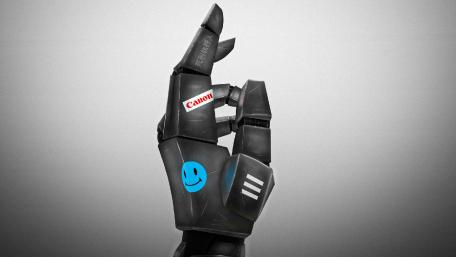 Robotic Hand Illustration wallpaper