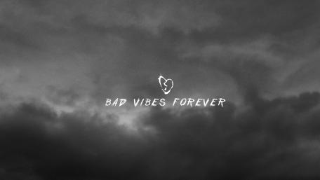 Bad Vibes Forever in Monochrome Night Sky wallpaper