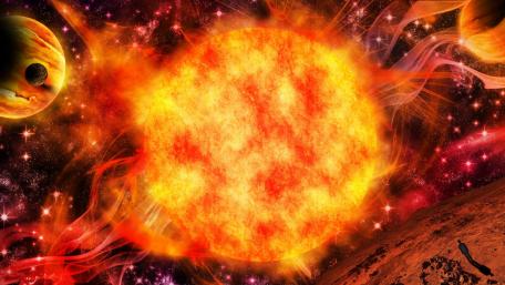 Vibrant Celestial Energy in the Universe wallpaper