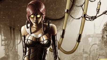 Cyborg lady wallpaper