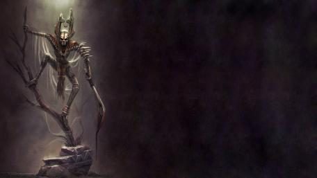 Evil skeleton wallpaper