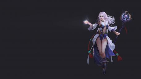 Enchanted Sorceress in a Mystical Realm wallpaper
