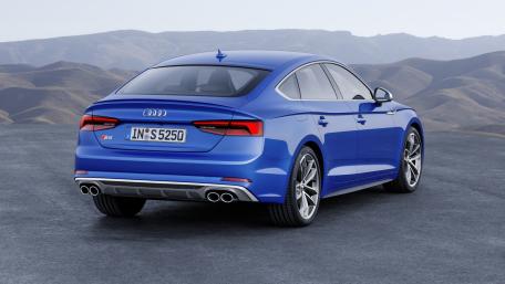 Sleek Audi S5 in Stunning Blue Finish wallpaper