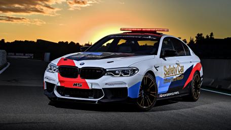 BMW M5 Safety Car at Sunset wallpaper