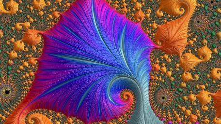 Vibrant Fractal Tree Design for Modern Spaces wallpaper