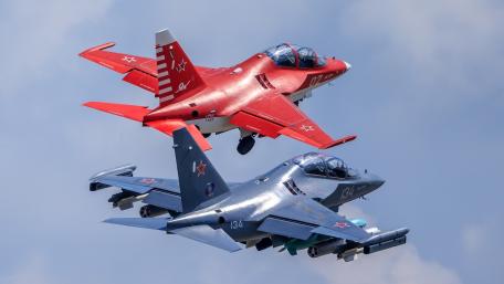 Stunning Aerial Display of Military Aircrafts wallpaper