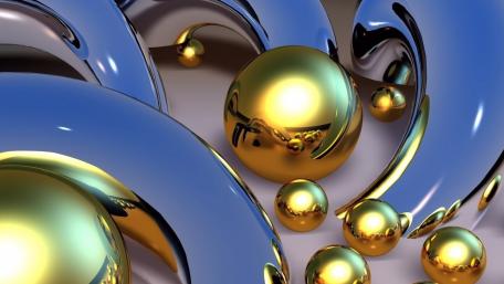Elegant Abstract Gold and Pearl Fusion Wallpaper wallpaper