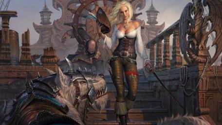 Pirate woman wallpaper