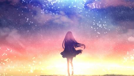 Enchanting Twilight Anime Girl wallpaper