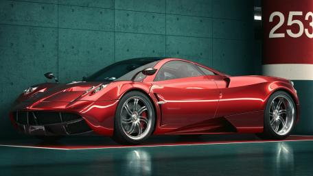 Red Pagani Huayra wallpaper