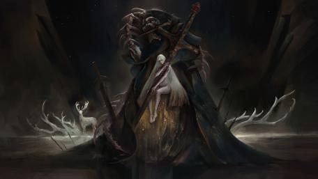 Enigmatic Guardian of Shadows wallpaper
