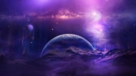 Purple universe wallpaper