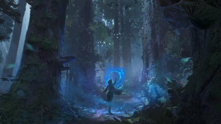 Mystic Forest Encounter wallpaper