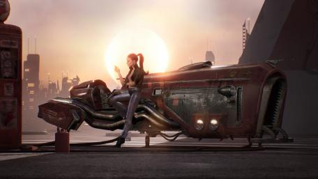 Futuristic Steampunk Adventure wallpaper