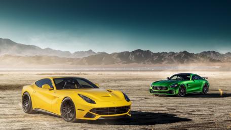 Ultimate Dream Cars in Stunning Landscape wallpaper