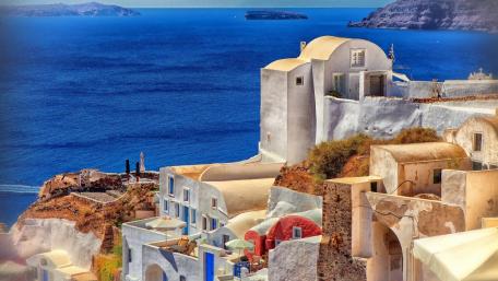 Santorini wallpaper