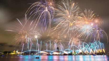 Vibrant Night Sky Celebration Wallpaper wallpaper