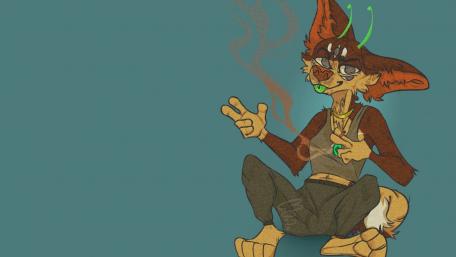 Furry alien wallpaper