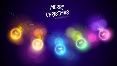 Festive Christmas Lights Illuminate the Season's Joy wallpaper
