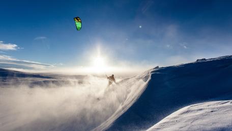 Snowkiting wallpaper