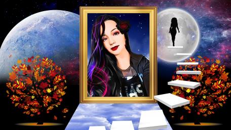Fantasy girl design wallpaper