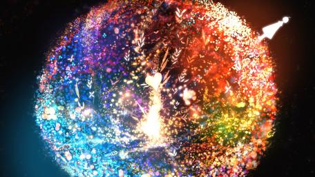 Vibrant Sphere of Whimsy and Colorfulness wallpaper