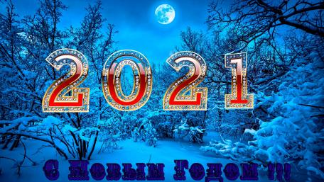 New Year 2021 Full Moon Celebration wallpaper